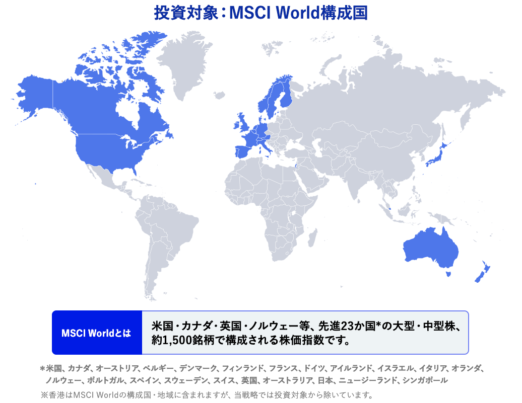 MSCI World構成国の図