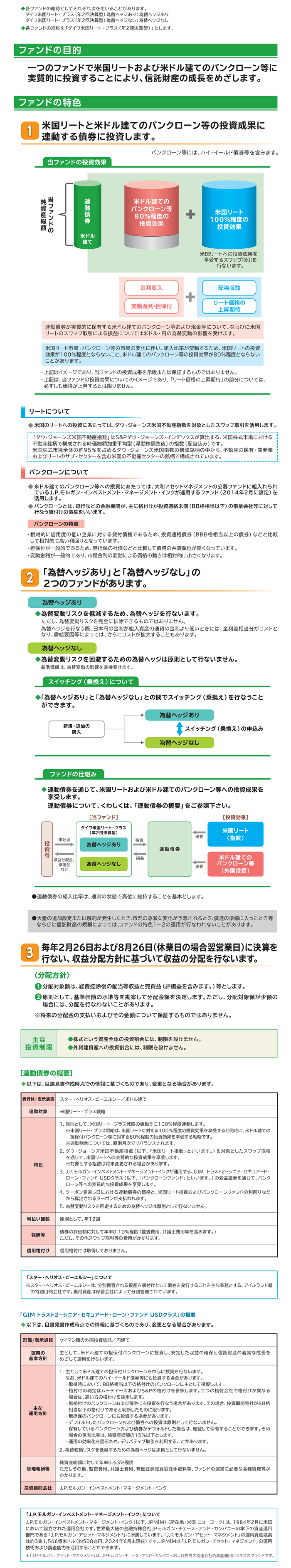 プラス リート ダイワ 米国 ダイワ米国リート・プラス（年２回決算型）為替ヘッジあり:基準価格・チャート投資信託