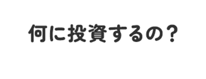 何に投資するの？